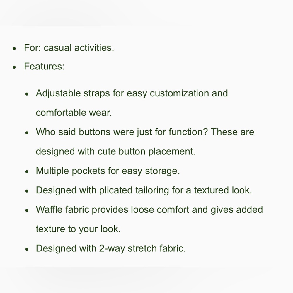 Halara Adjustable Strap Button Multiple Pockets W… - image 3